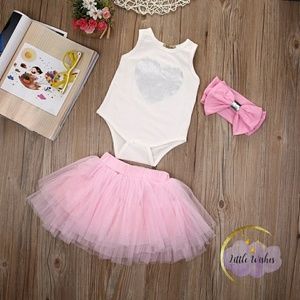 Toddler girl/Baby girl tulle tutu outfit